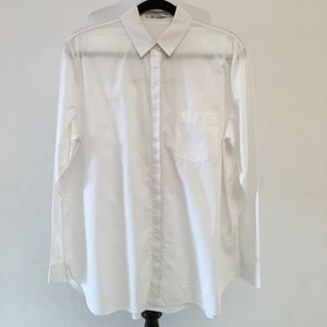 Alexander Wang White Cotton Bottom Down Shirt